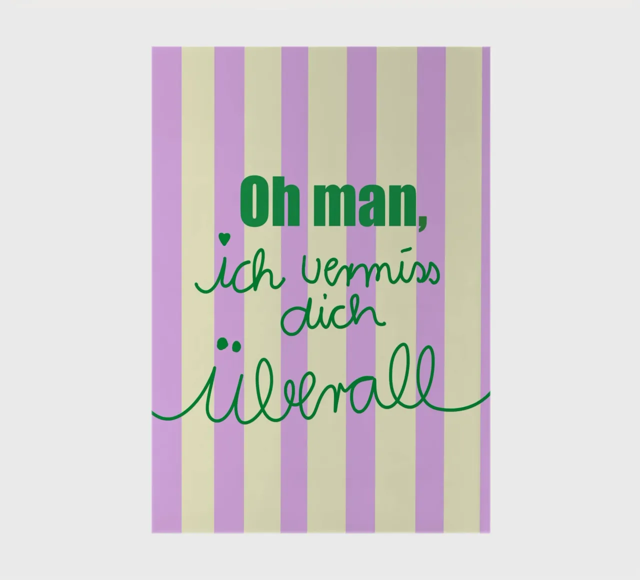 Oh man ich vermiss dich überall notebook by Hej Ibiza by Ute Arnold
