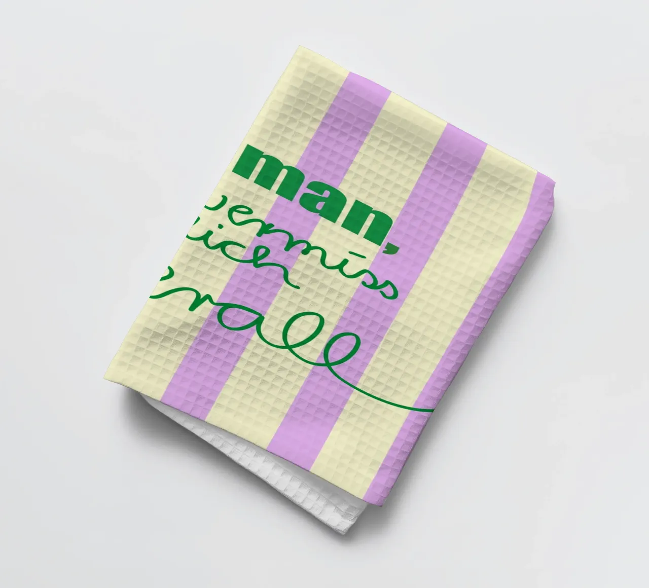 Oh man ich vermiss dich überall tea towel by Hej Ibiza by Ute Arnold