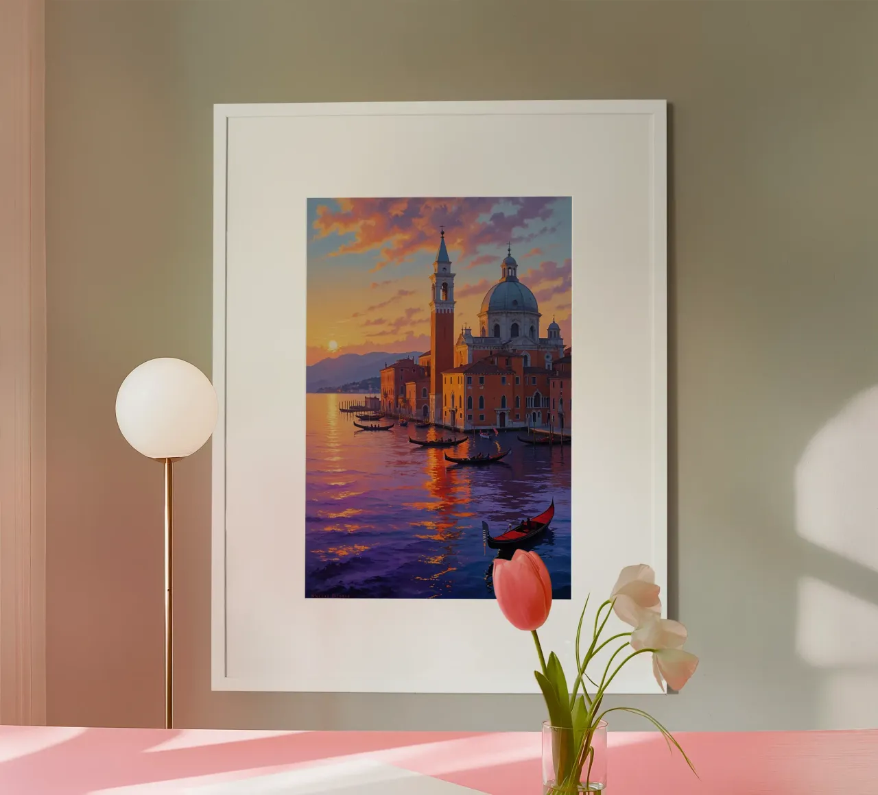 Evening Glow on San Giorgio poster da AlbertKlee