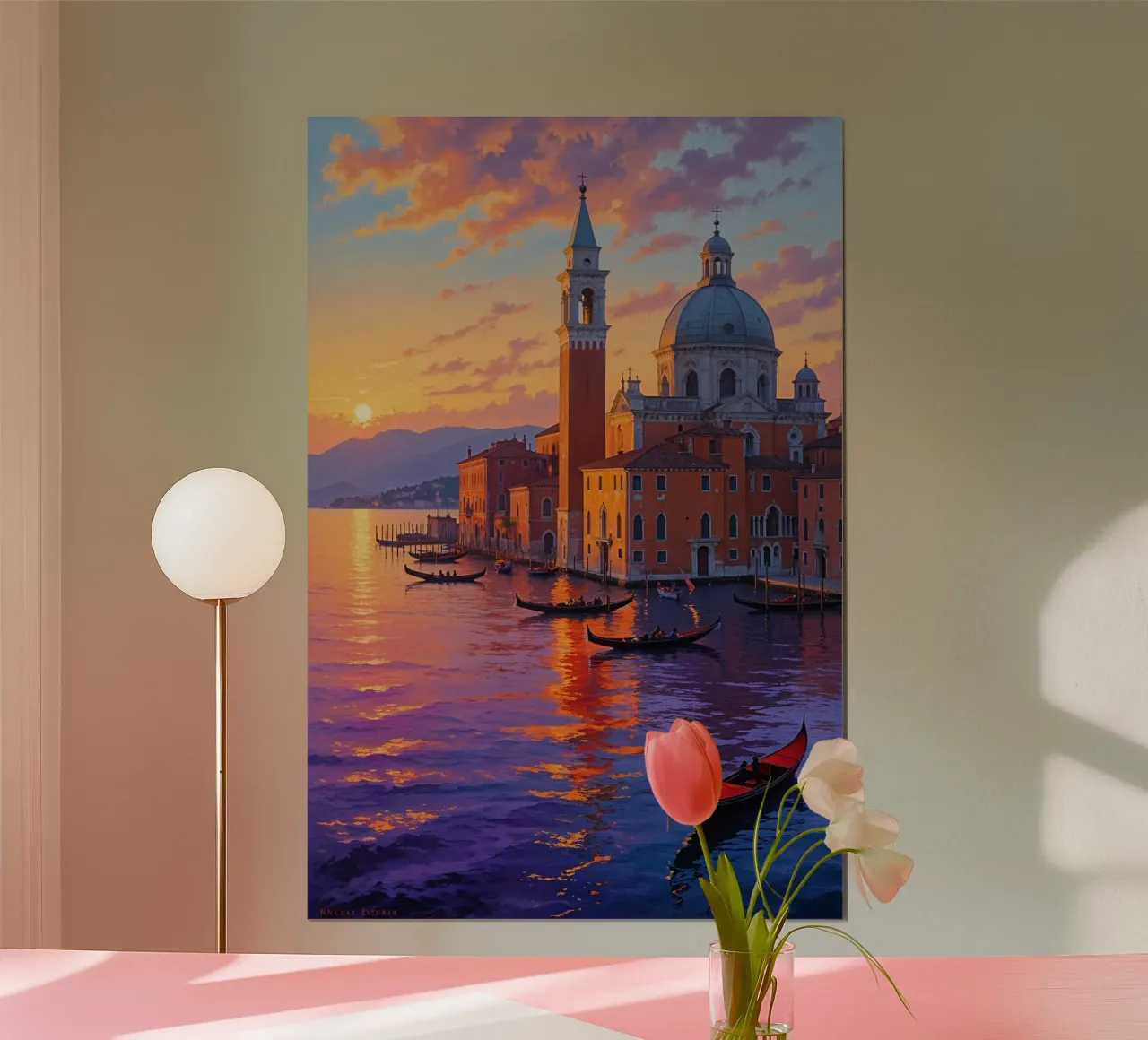 Evening Glow on San Giorgio poster da AlbertKlee