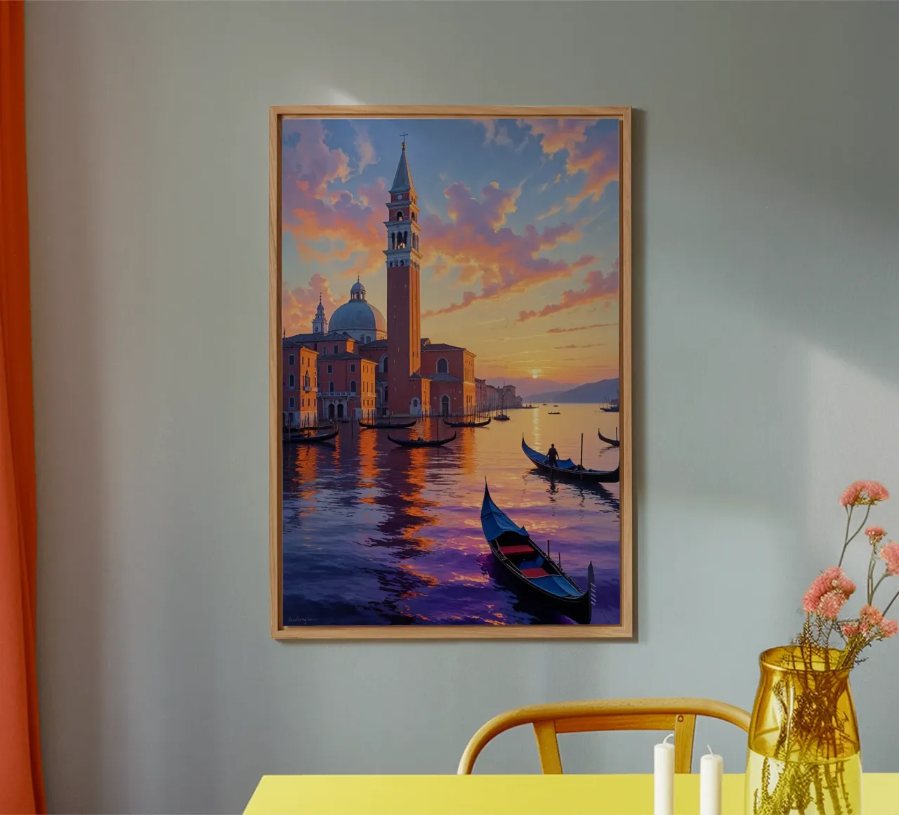 Twilight Over Venice alluminio dibond da AlbertKlee