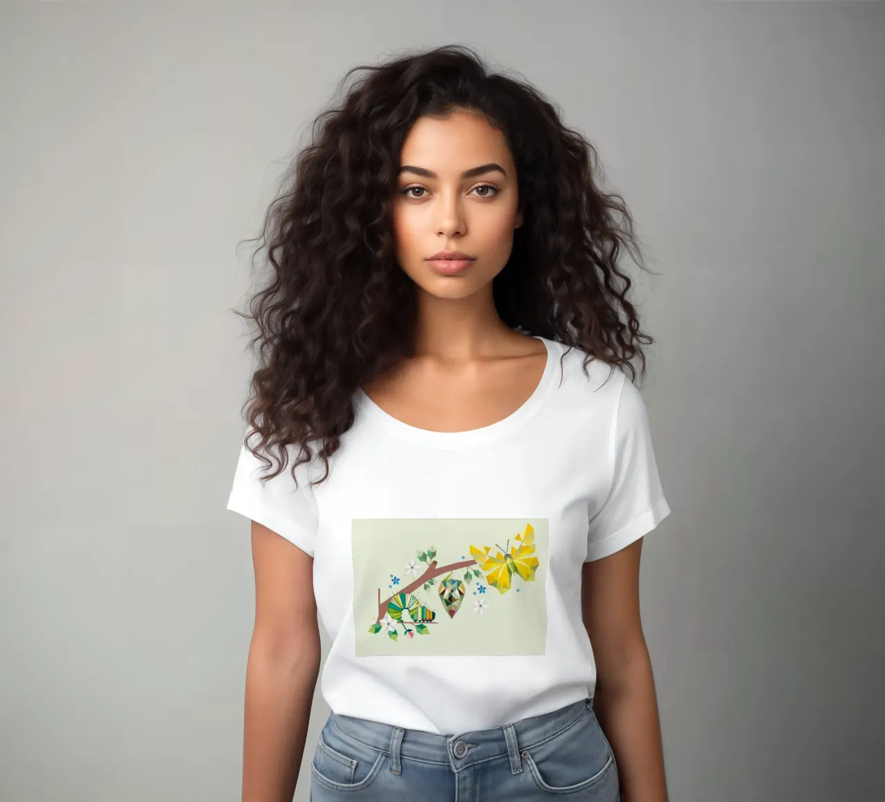 From caterpillar to butterfly - a life cycle women's fitted t-shirt by namosh