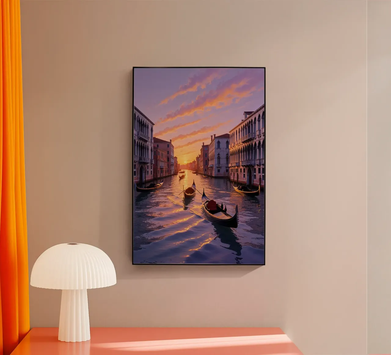 Gondolas at Dusk on the Grand Canal plexiglass da AlbertKlee