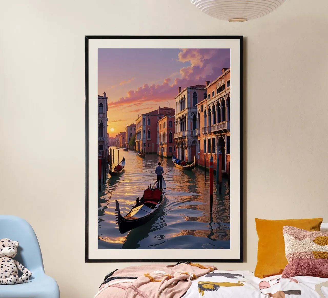 Timeless Gondola Ride in Venice carta hahnemühle da AlbertKlee