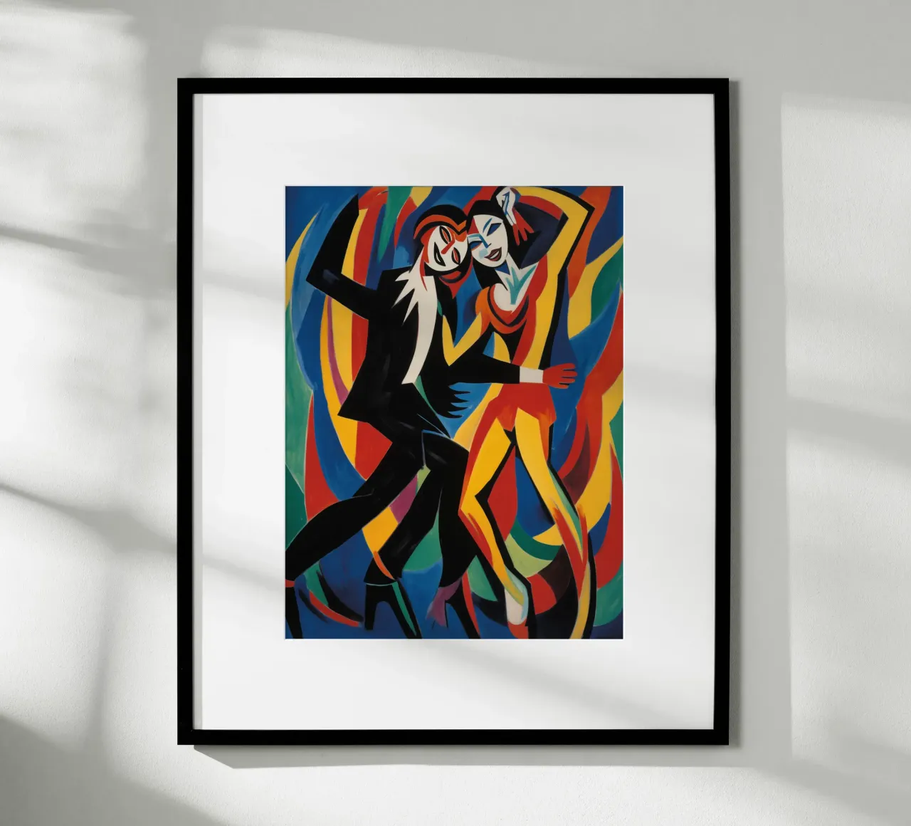 Danza con noi | Quadro su tela espressionista poster con telaio in alluminio da Autofocus