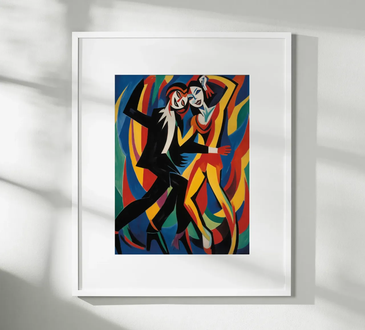 Danza con noi | Quadro su tela espressionista poster con telaio in alluminio da Autofocus