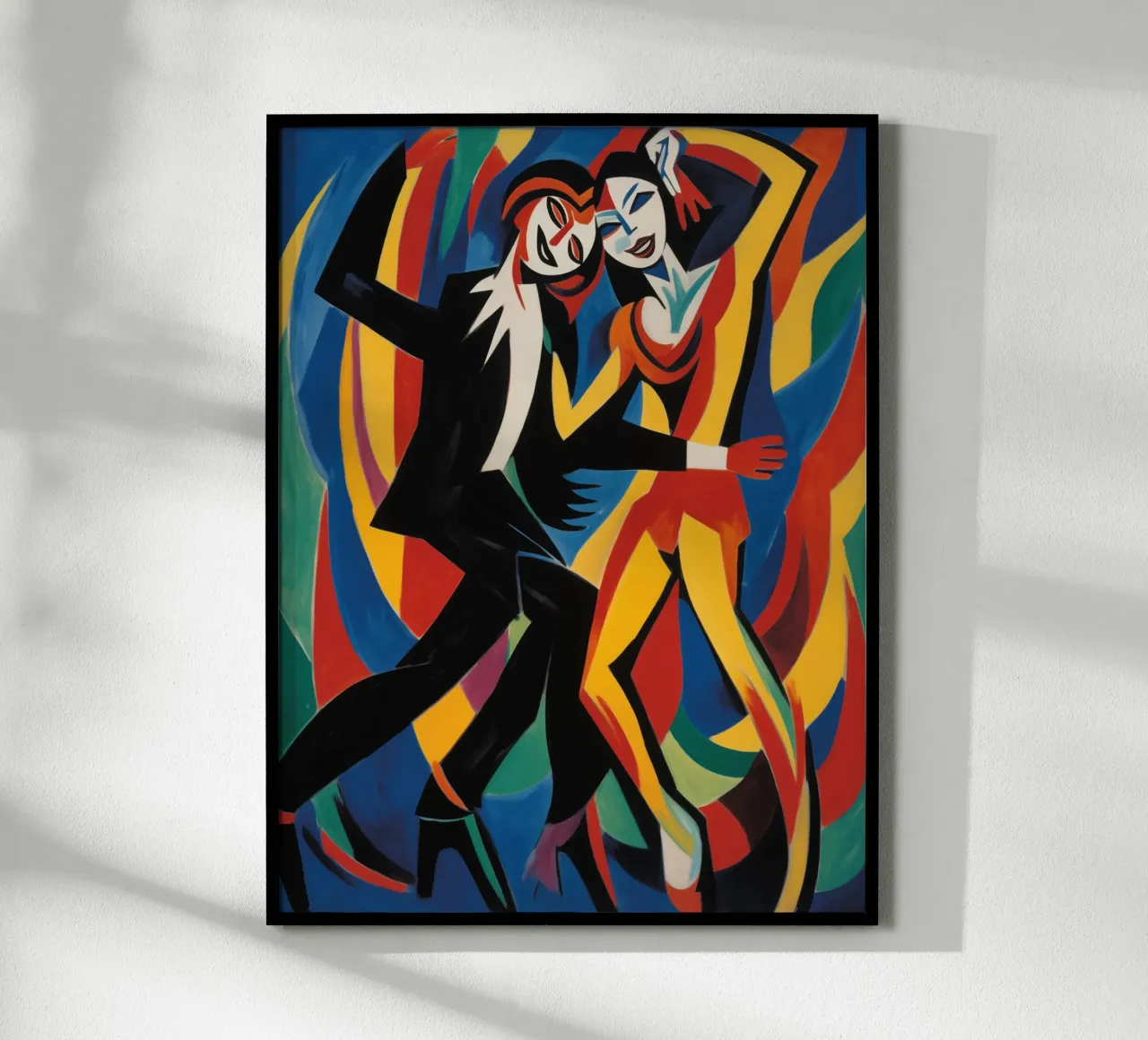 Danza con noi | Quadro su tela espressionista poster con telaio in alluminio da Autofocus