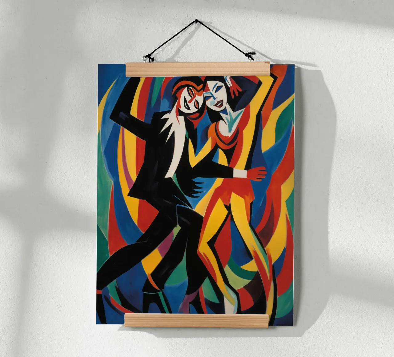 Danza con noi | Quadro su tela espressionista poster con telaio in alluminio da Autofocus