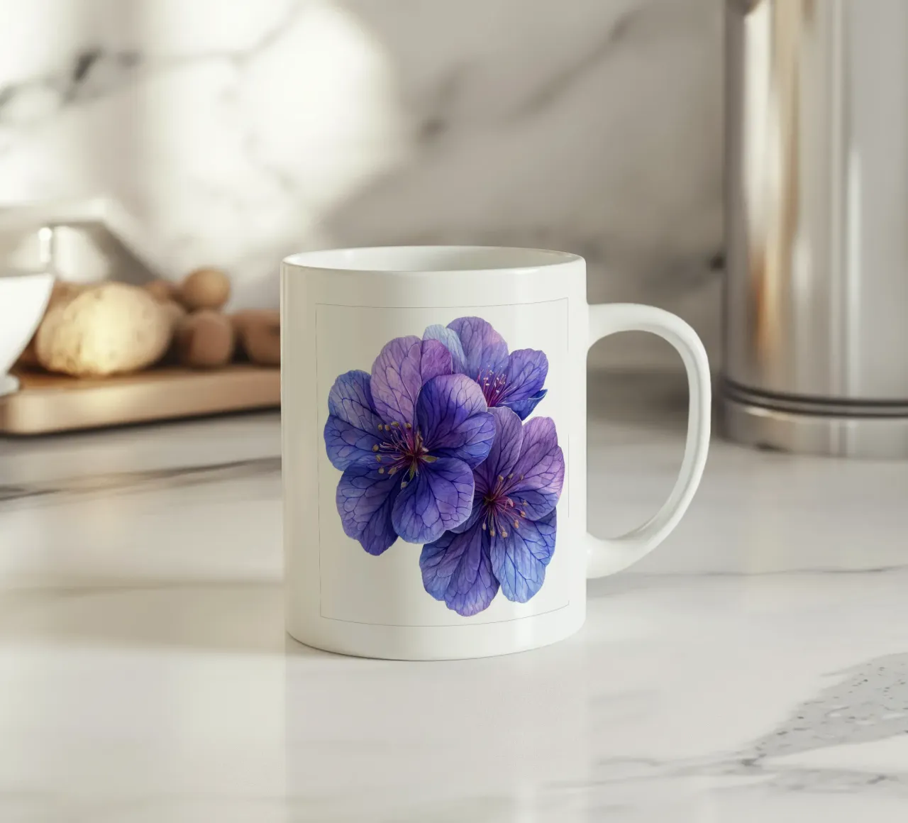 Fiore di Lunaria 2 tazza in ceramica da Bold Blooms