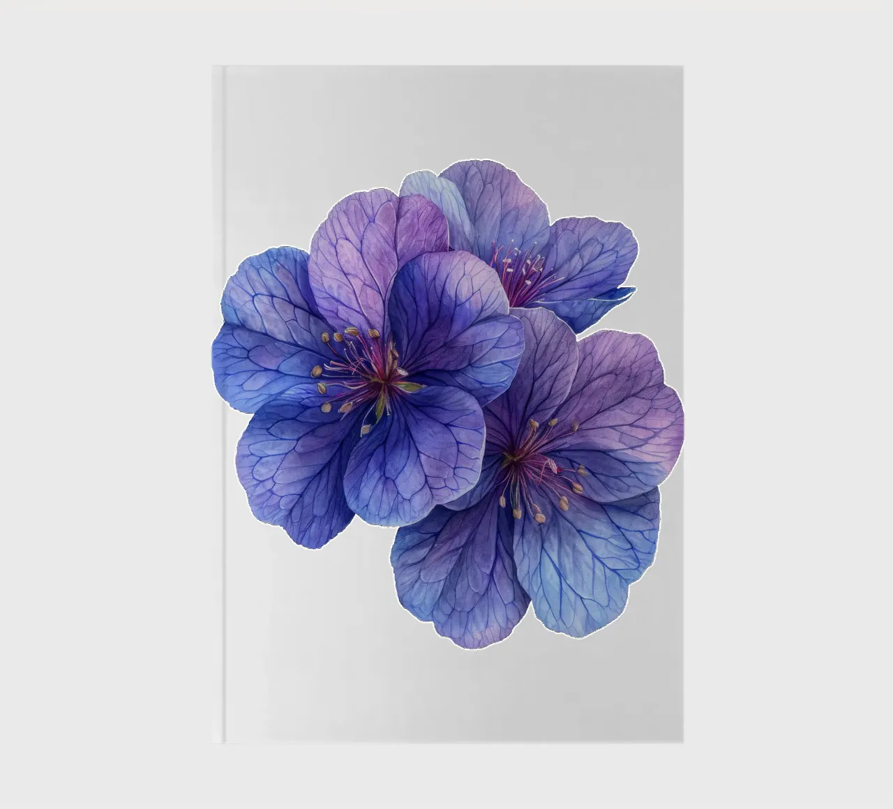 Lunaria Flower 2 notebook by Bold Blooms