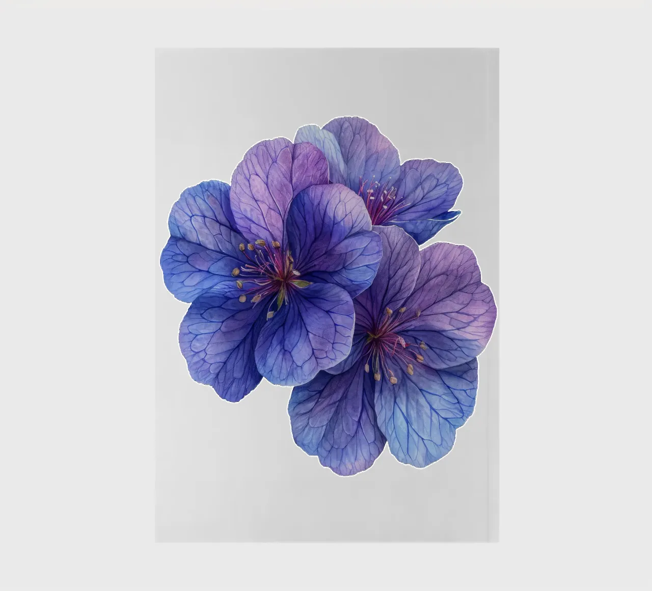 Lunaria Flower 2 notebook by Bold Blooms
