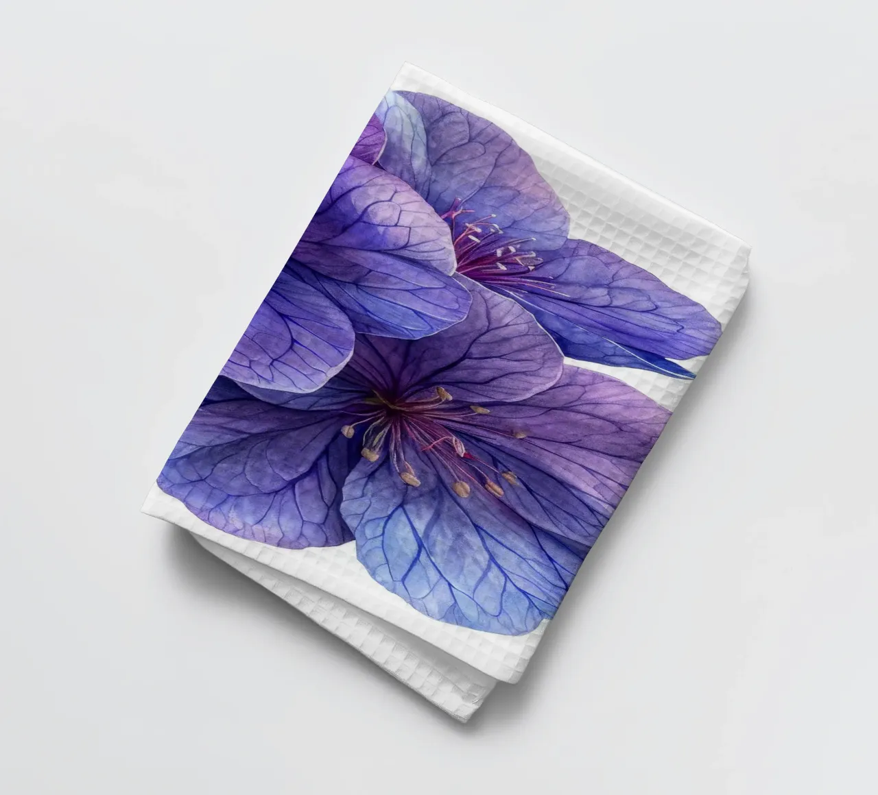 Lunaria Flower 2 tea towel by Bold Blooms