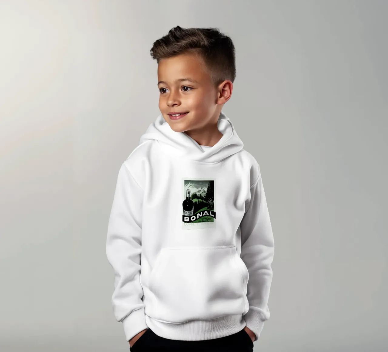 The Height of Sophistication felpa bambino con cappuccio da Hemingway Design
