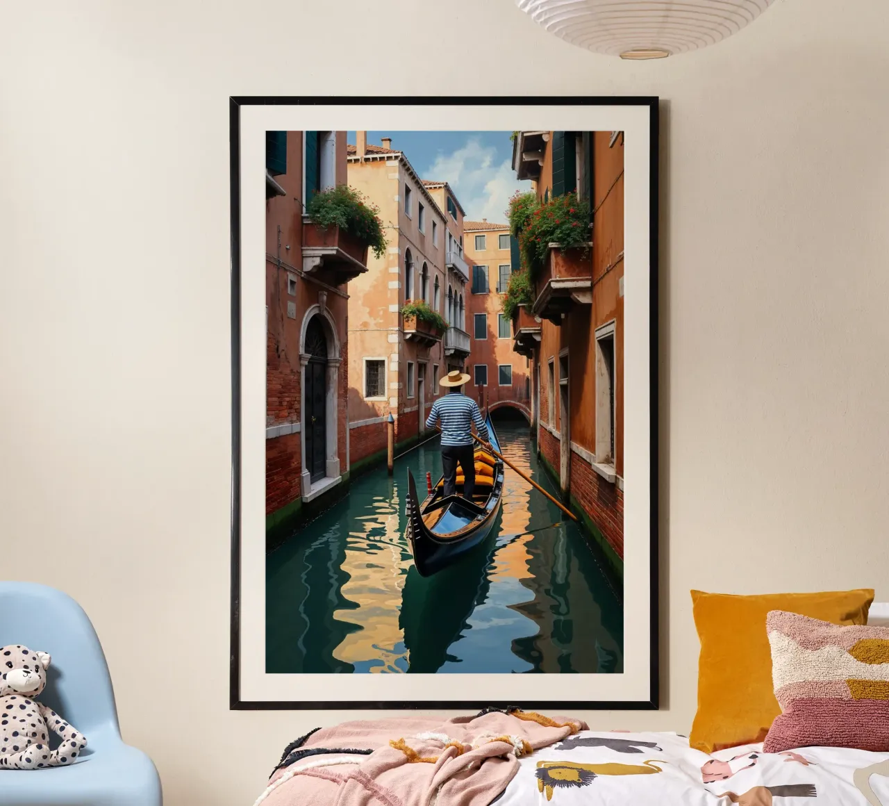 Tranquil Venetian Canal at Golden Hour carta hahnemühle da AlbertKlee