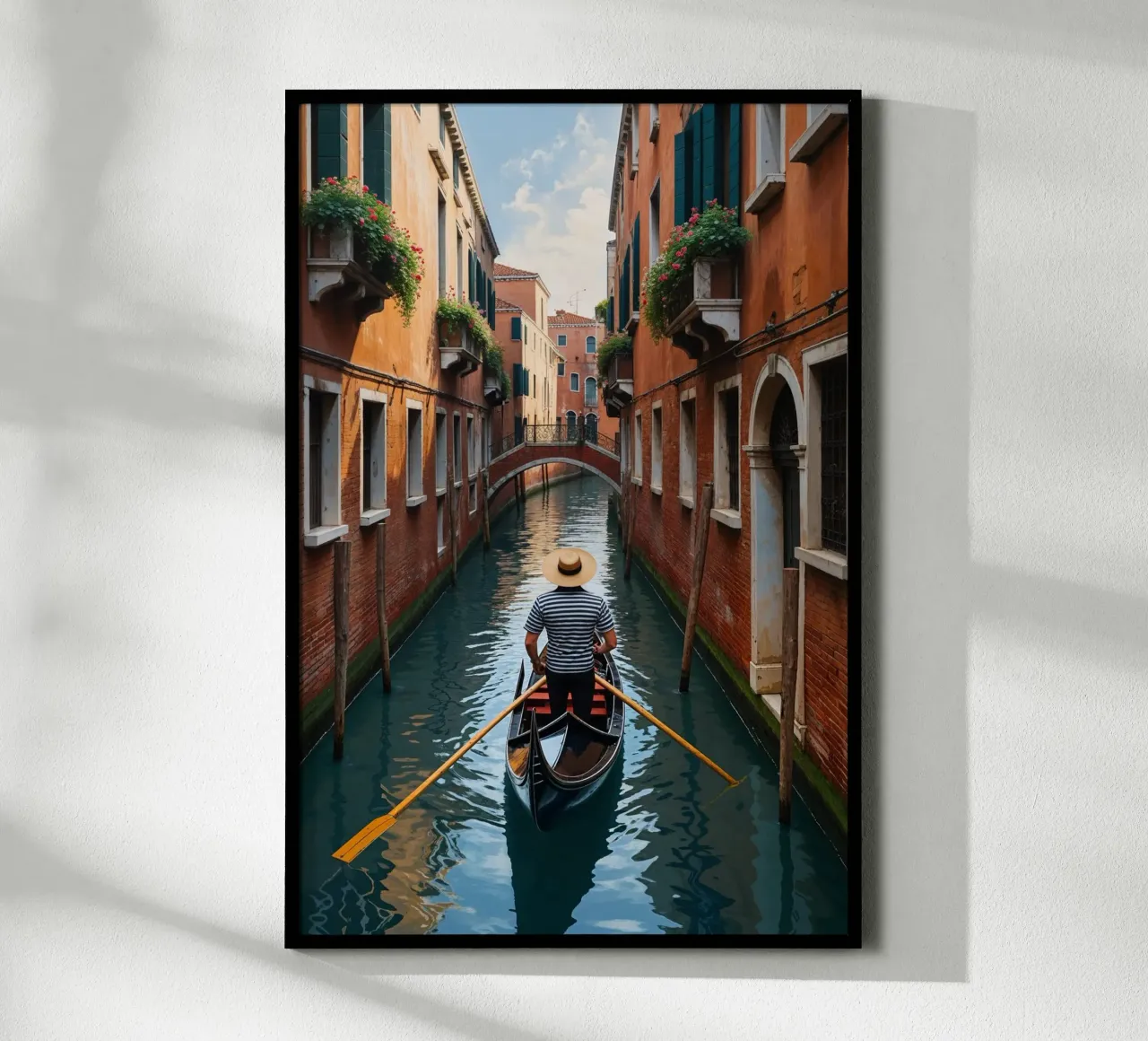 Venetian Canal Elegance in the Afternoon Light carta hahnemühle da AlbertKlee