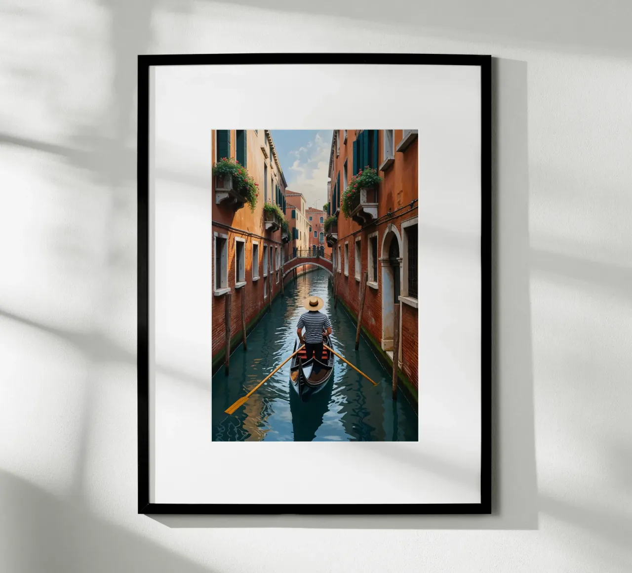 Venetian Canal Elegance in the Afternoon Light carta hahnemühle da AlbertKlee