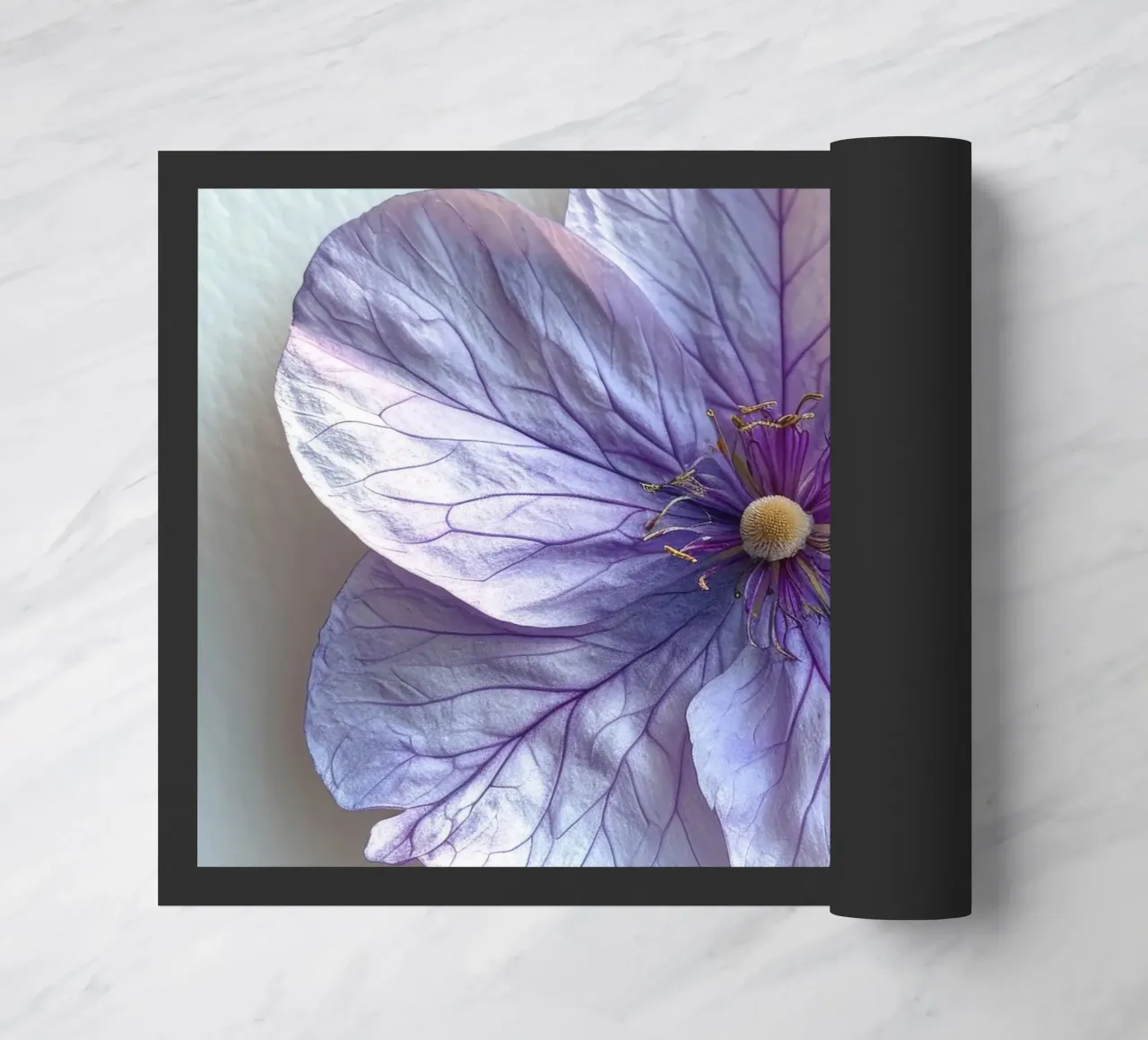 Lunaria Flower 3 doormat by Bold Blooms