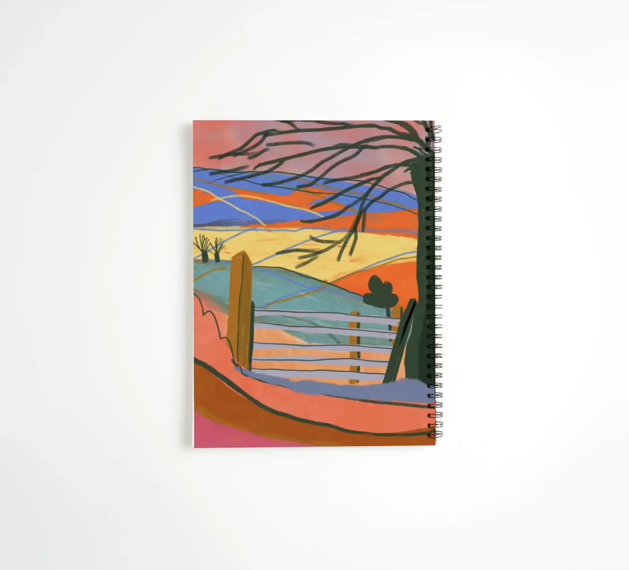 Cumbria landscape spiral notebook by GigiRosado