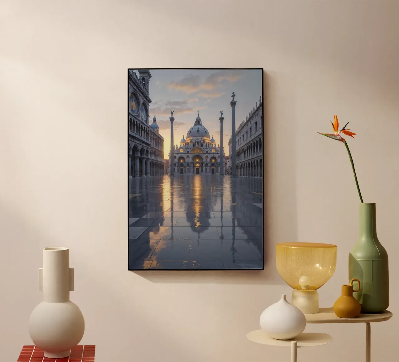 St. Mark’s Basilica Reflected in Morning Light plexiglass da AlbertKlee