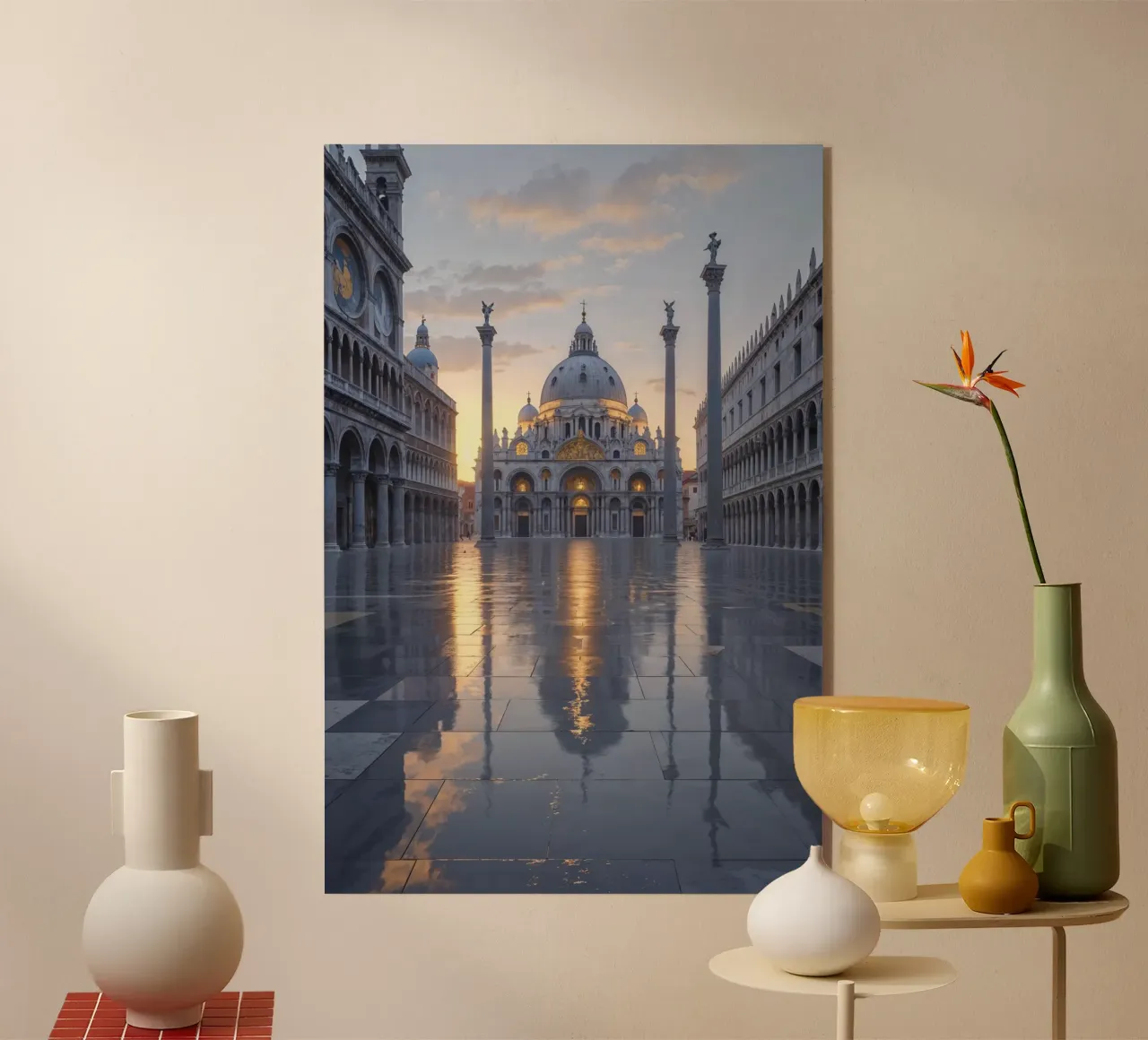 St. Mark’s Basilica Reflected in Morning Light plexiglass da AlbertKlee