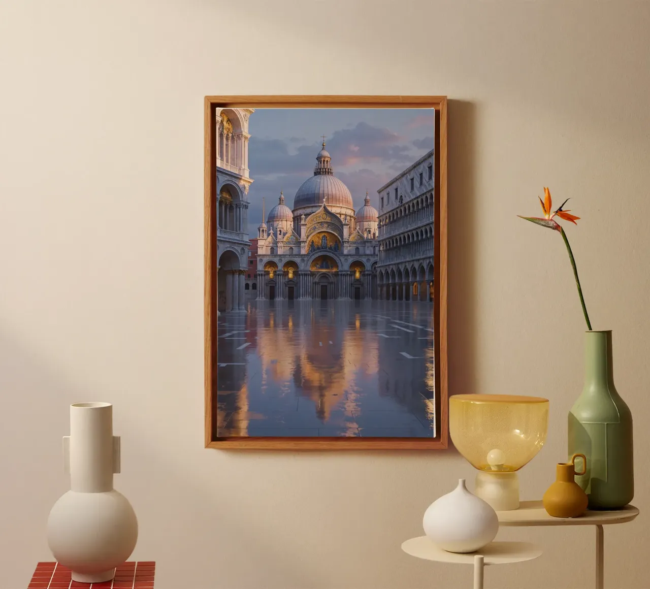 Evening Majesty of St. Mark’s Basilica tela con Cornice a cassetta da AlbertKlee