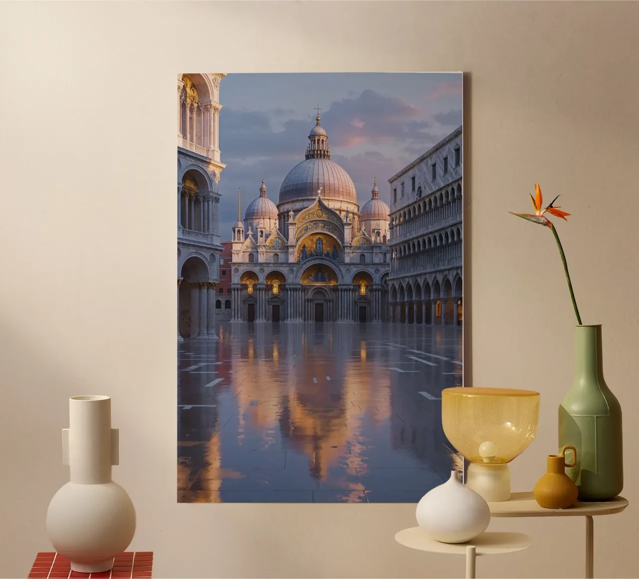 Evening Majesty of St. Mark’s Basilica tela con Cornice a cassetta da AlbertKlee