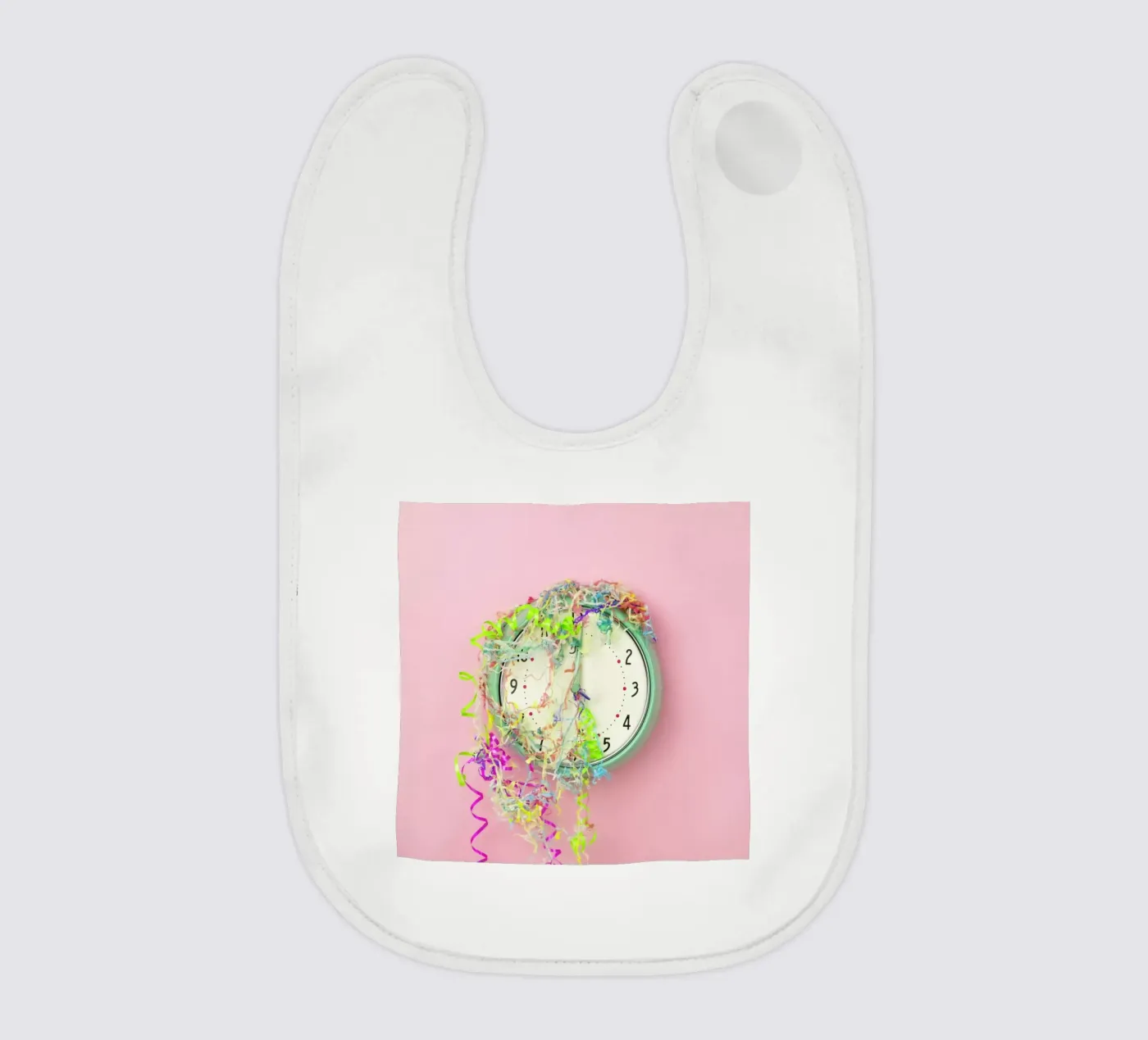 Clock Confetti Babylätzchen von Juj Winn