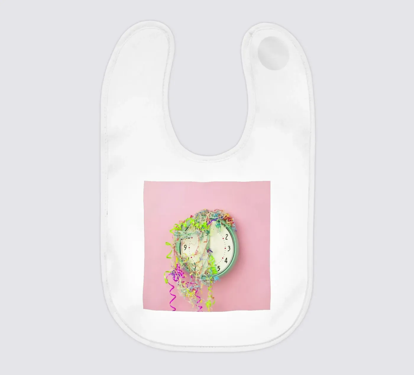 Clock Confetti Babylätzchen von Juj Winn