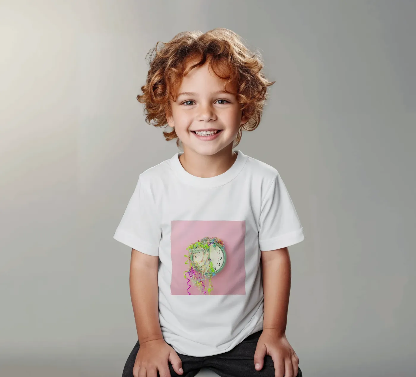 Clock Confetti t-shirt bambini da Juj Winn