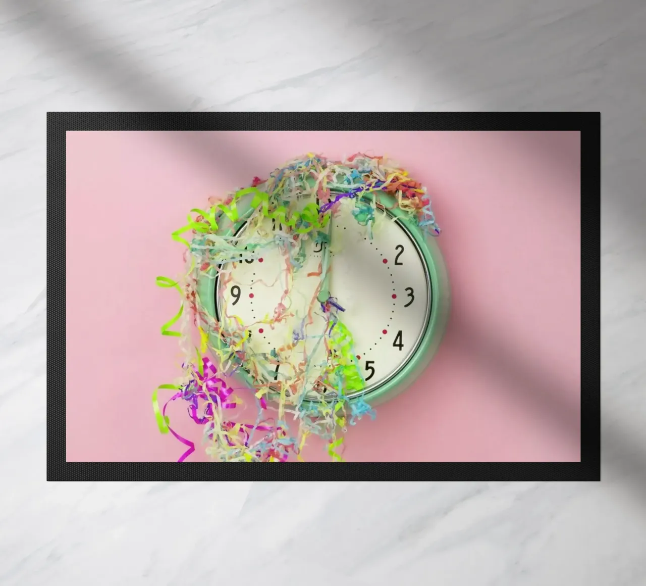 Clock Confetti zerbino da Juj Winn