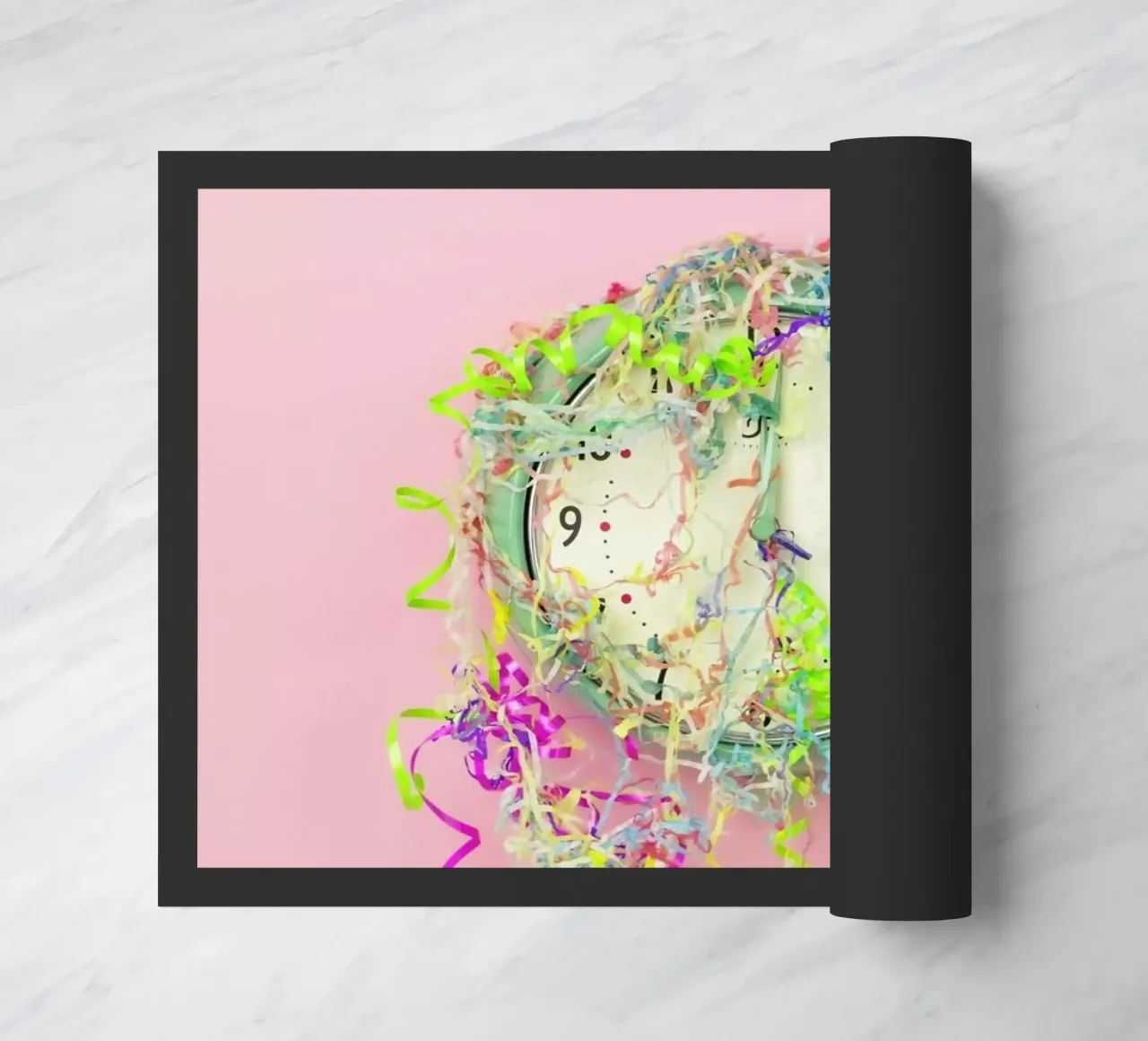 Clock Confetti zerbino da Juj Winn