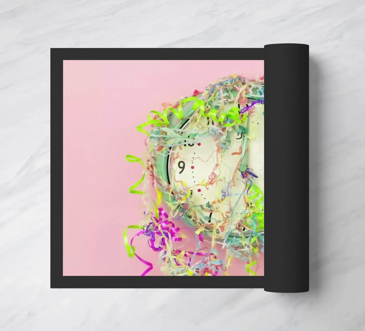 Clock Confetti paillasson de Juj Winn