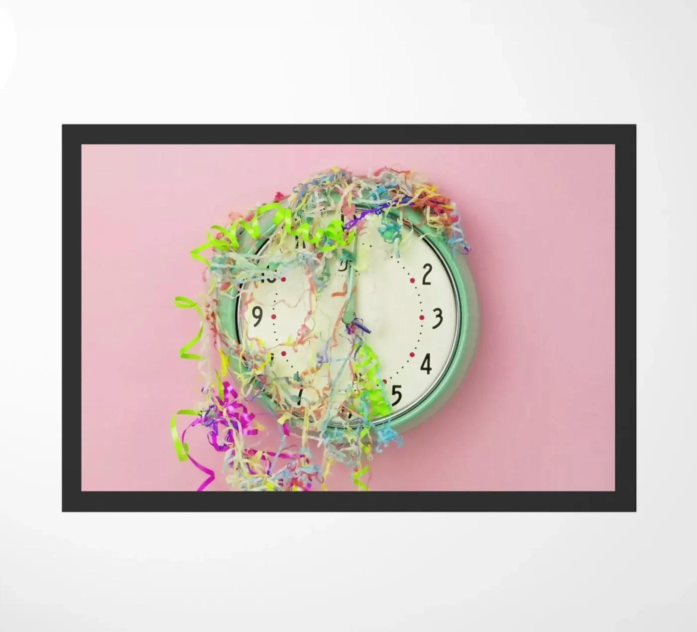 Clock Confetti paillasson de Juj Winn