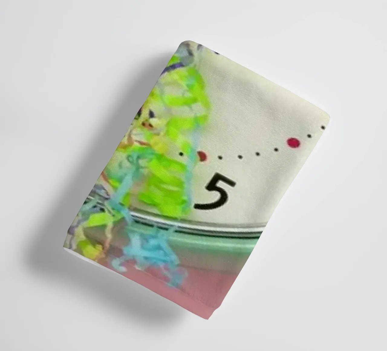 Clock Confetti towel by Juj Winn