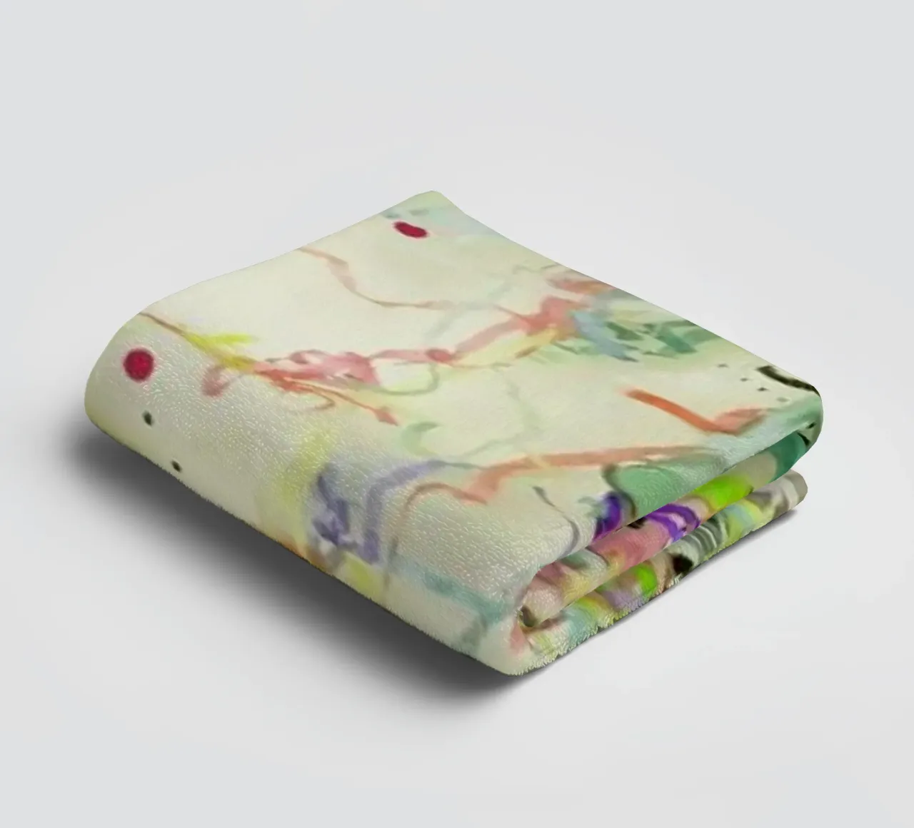 Clock Confetti towel by Juj Winn