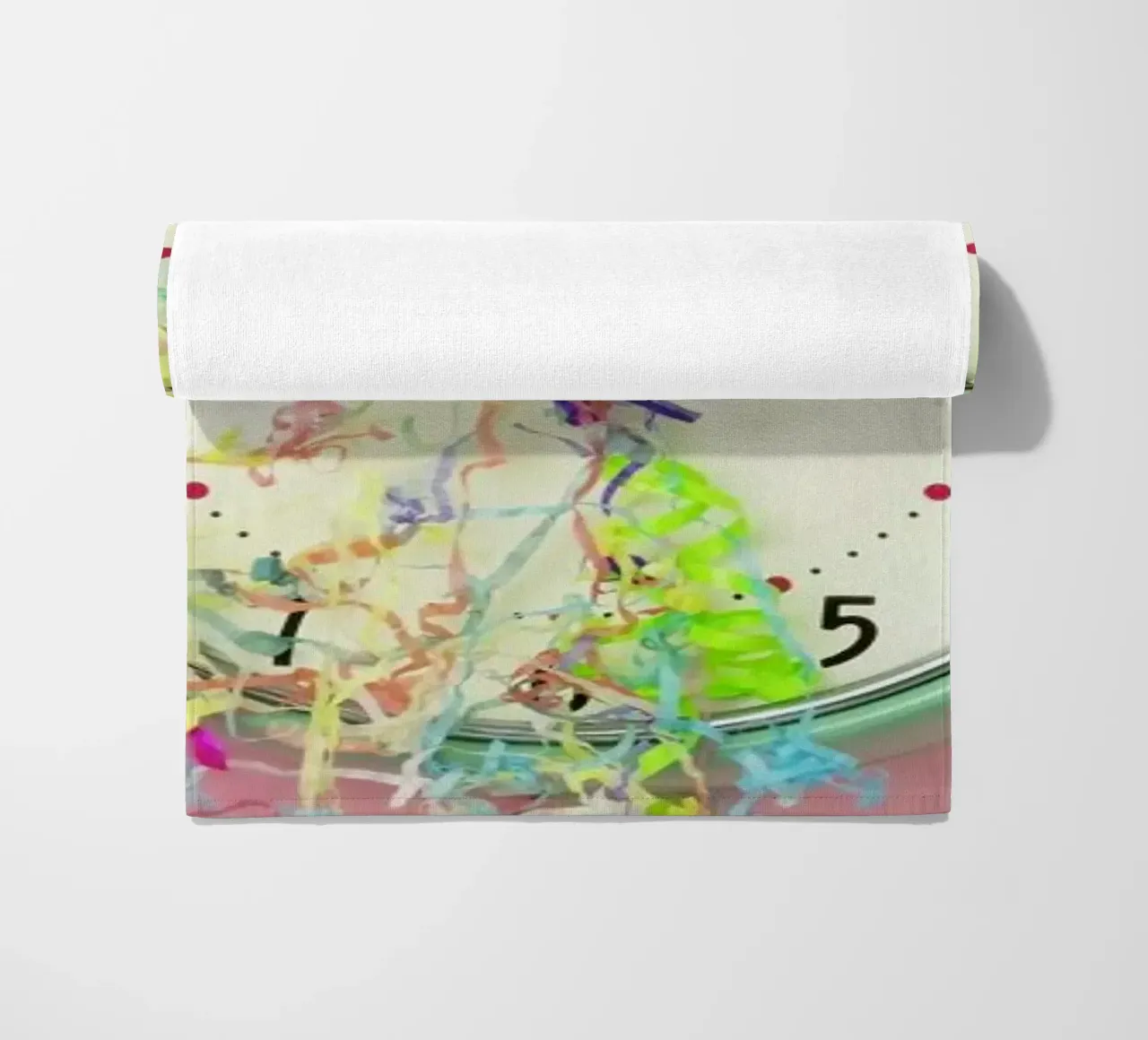 Clock Confetti telo mare da Juj Winn