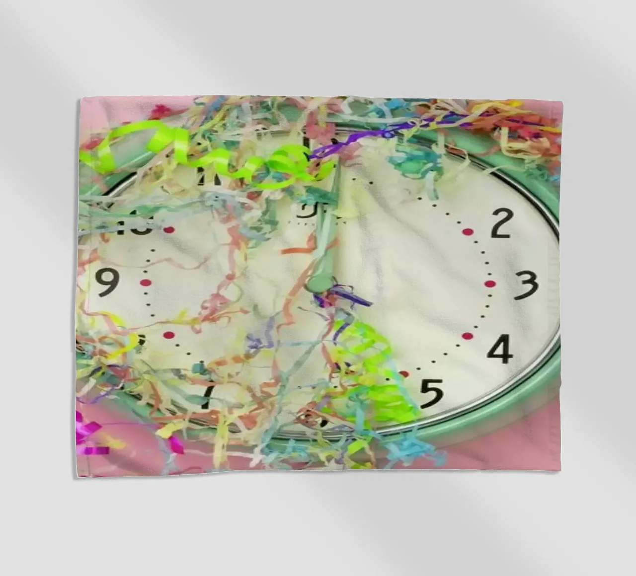 Clock Confetti telo mare da Juj Winn