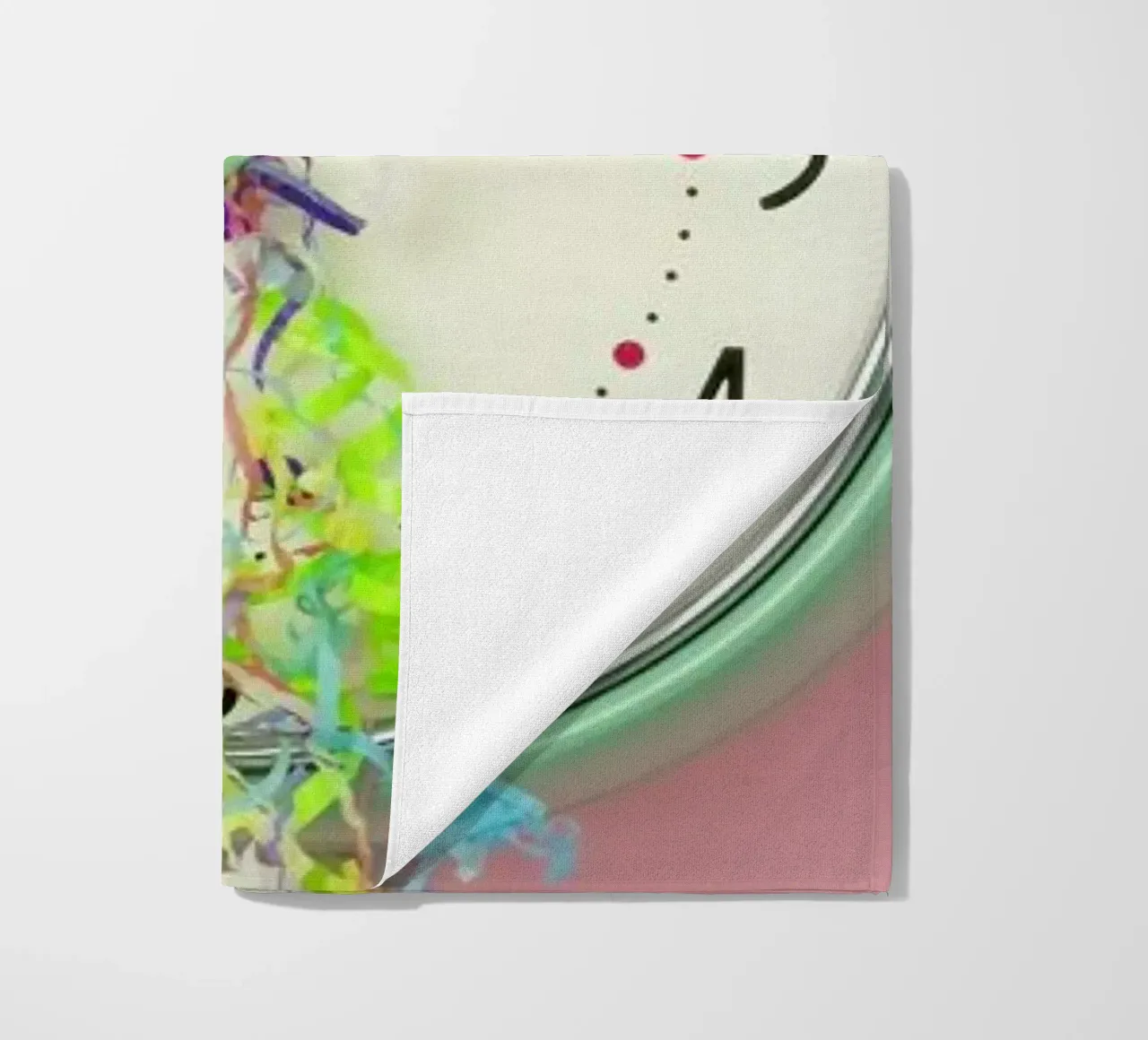 Clock Confetti telo mare da Juj Winn