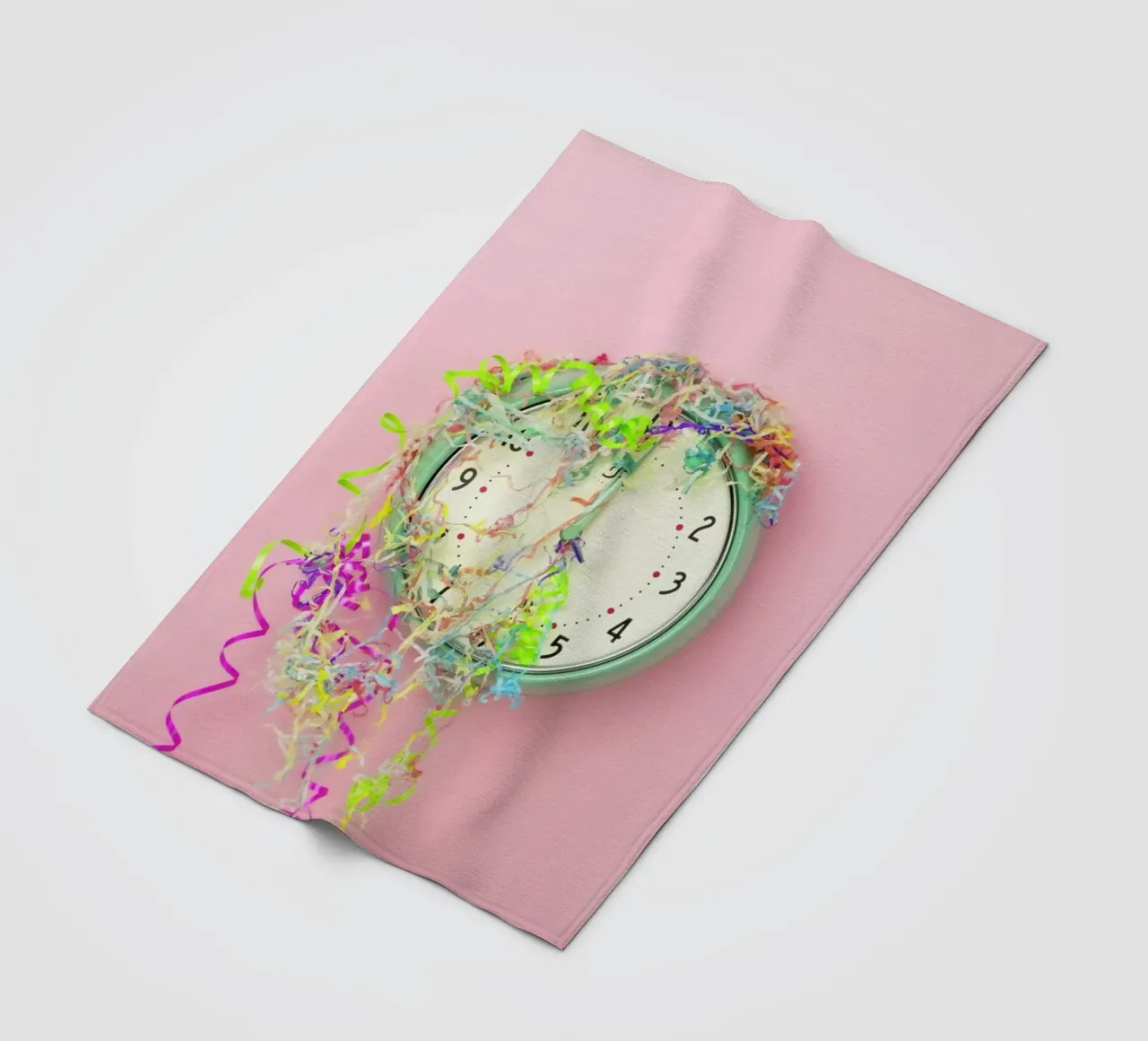 Clock Confetti Fleecedecke von Juj Winn