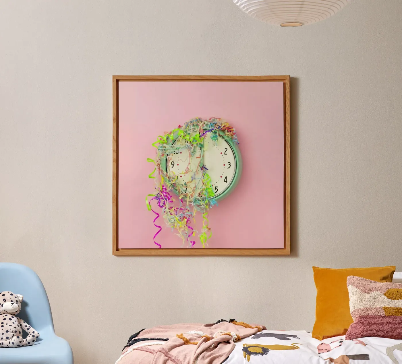 Clock Confetti forex-plaat van Juj Winn