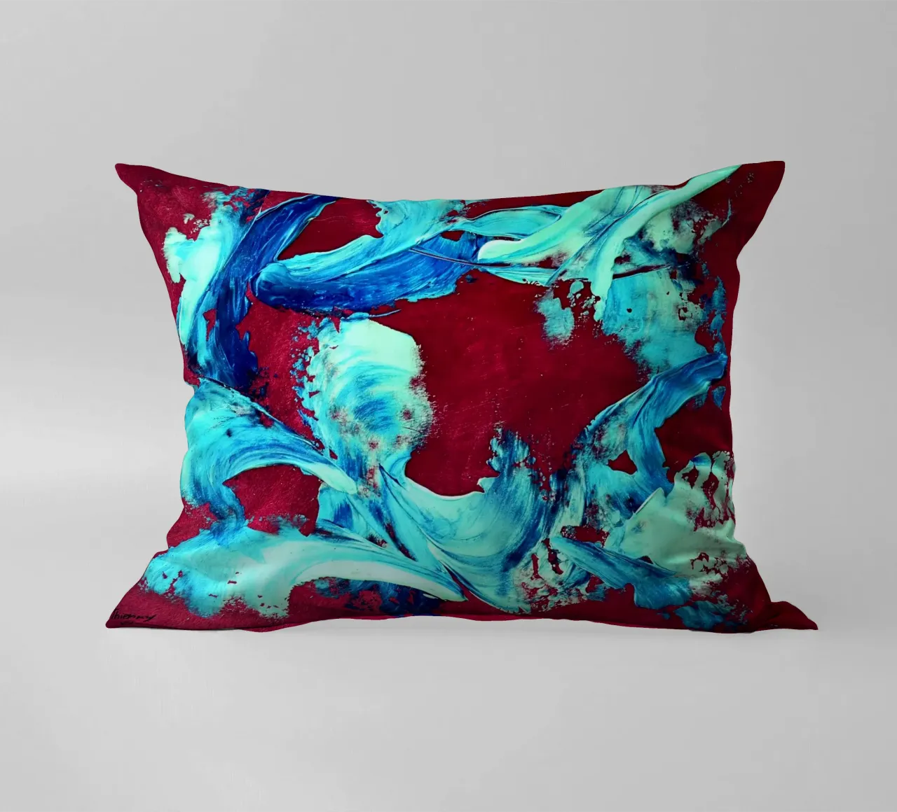 IDEAL GIFT 143 cuscino da Thierry Vobmann Abstract painting