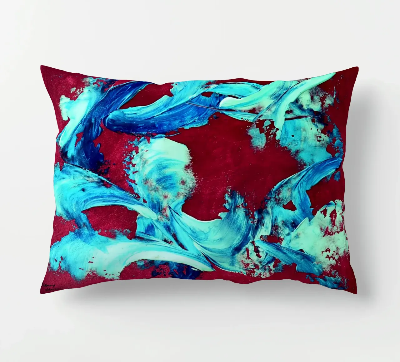 IDEAL GIFT 143 cuscino da Thierry Vobmann Abstract painting