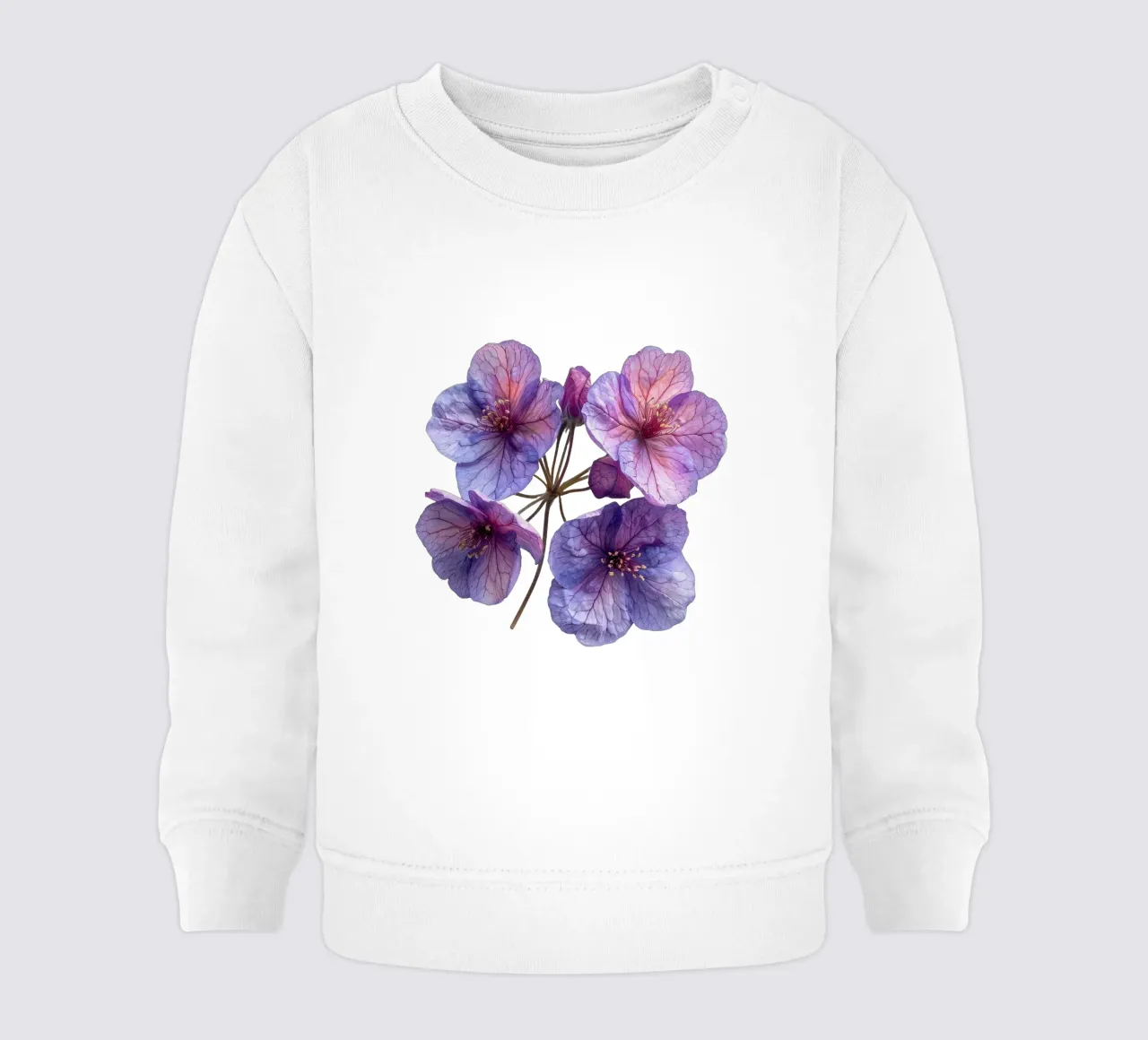 Fiore di Lunaria 4 felpa neonato da Bold Blooms