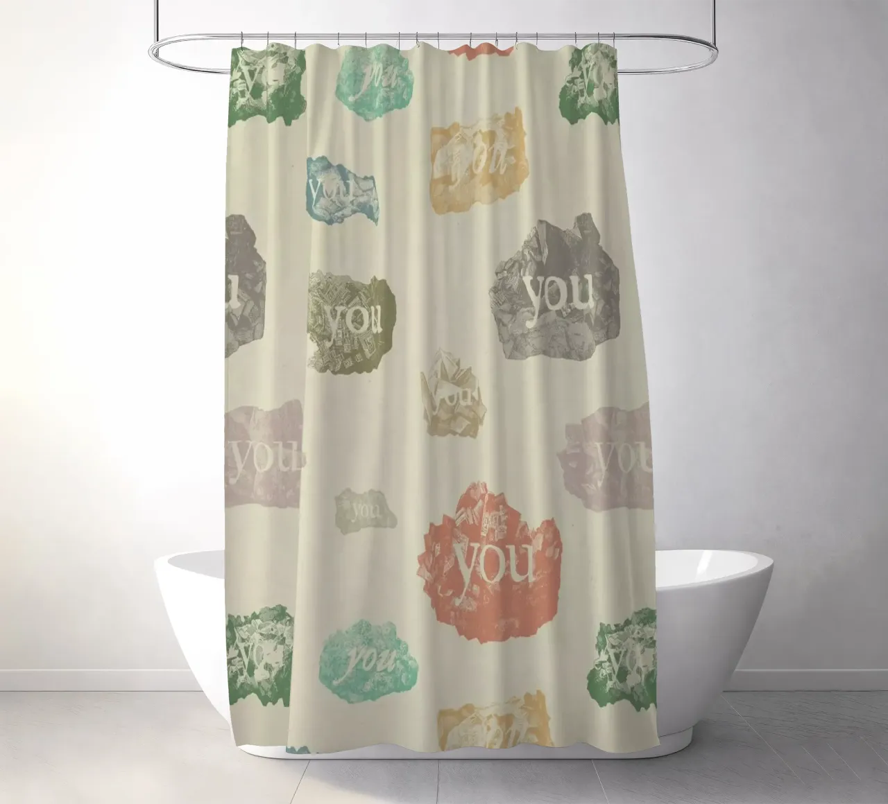 You Rock shower curtain by Florent Bodart