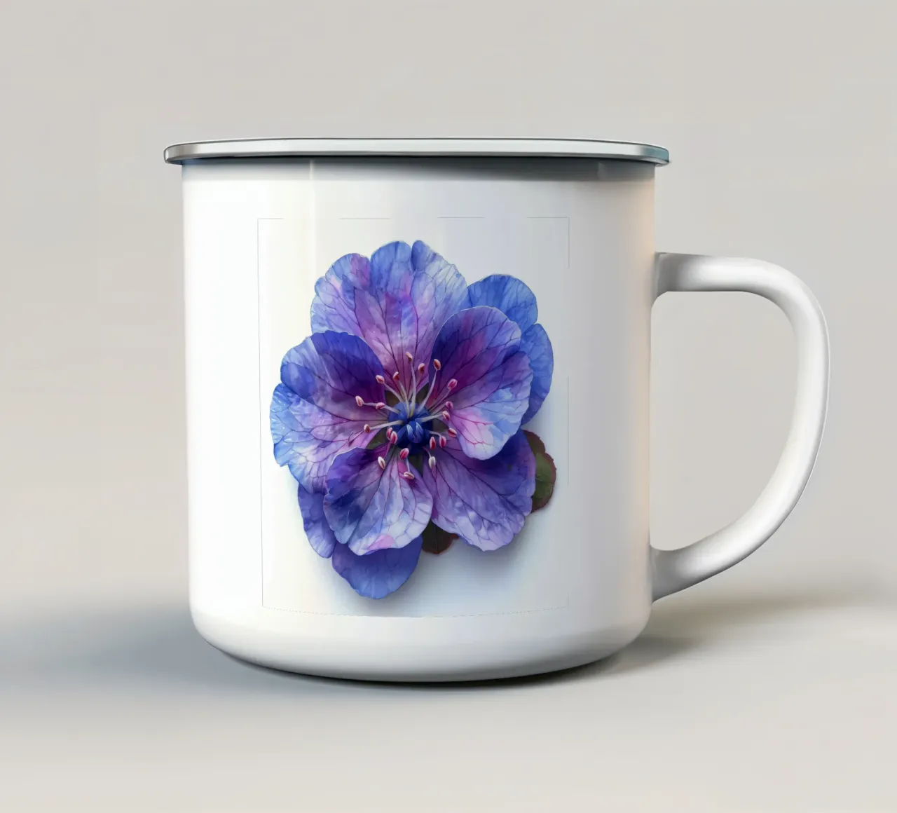 Fiore di Lunaria 1 tazza in smalto da Bold Blooms
