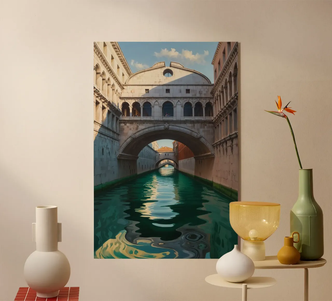 Sunlit Serenity at the Bridge of Sighs plexiglass da AlbertKlee