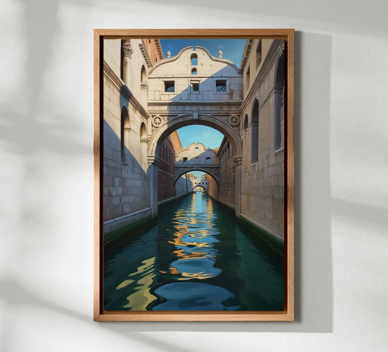 Reflections of History: The Bridge of Sighs tela da AlbertKlee