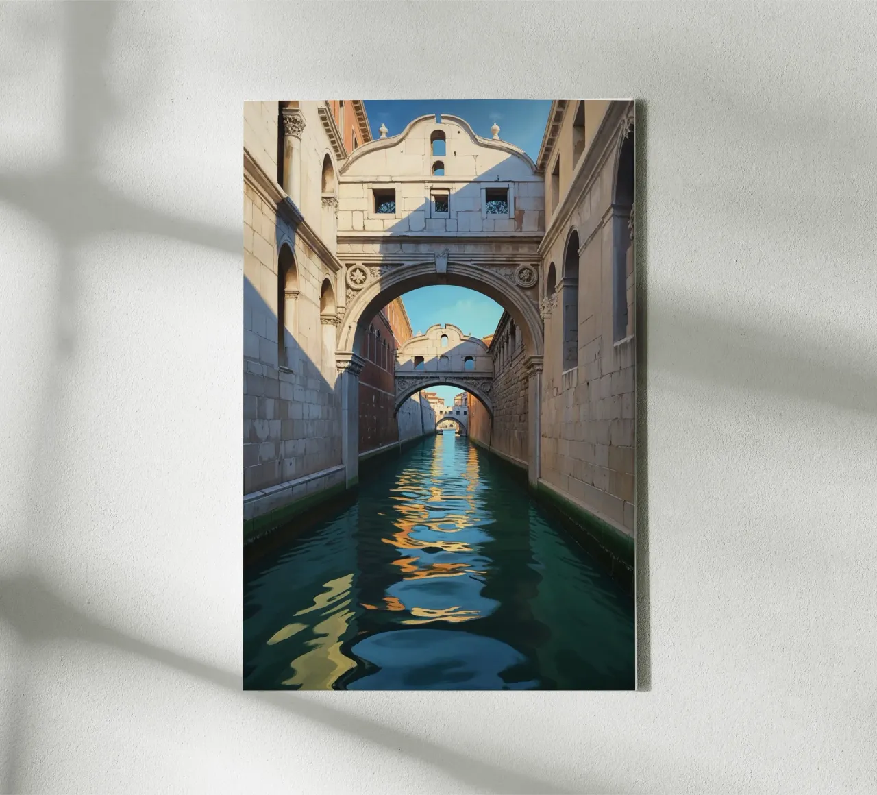 Reflections of History: The Bridge of Sighs tela da AlbertKlee