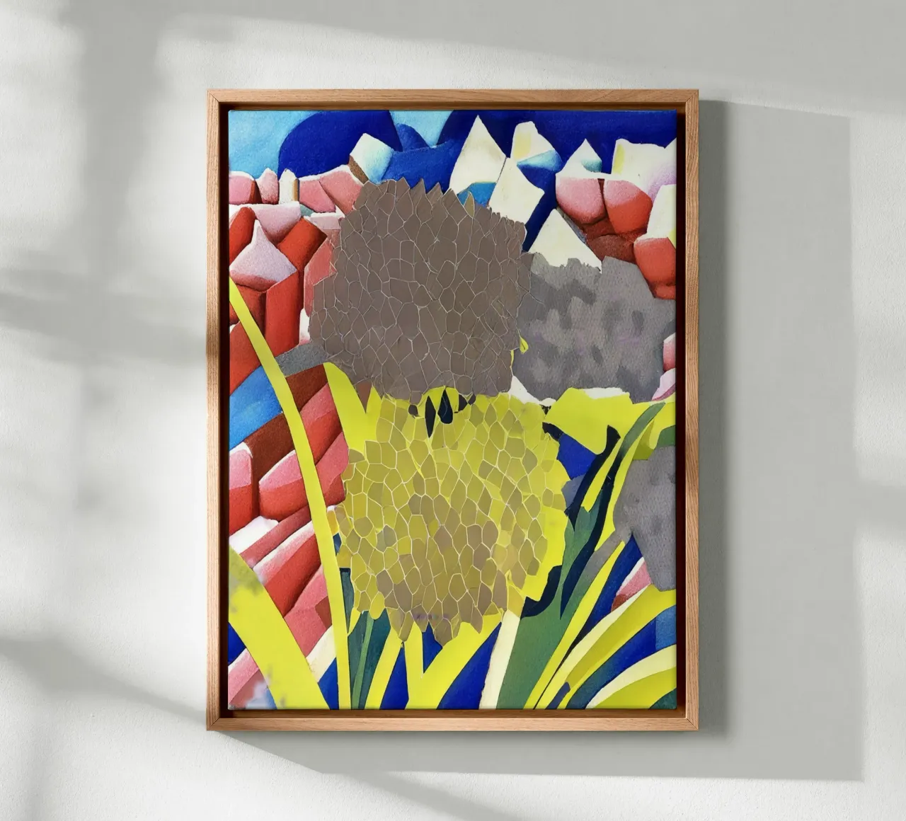 Blumen_3 tela con Cornice a cassetta da Abstract Art by LK
