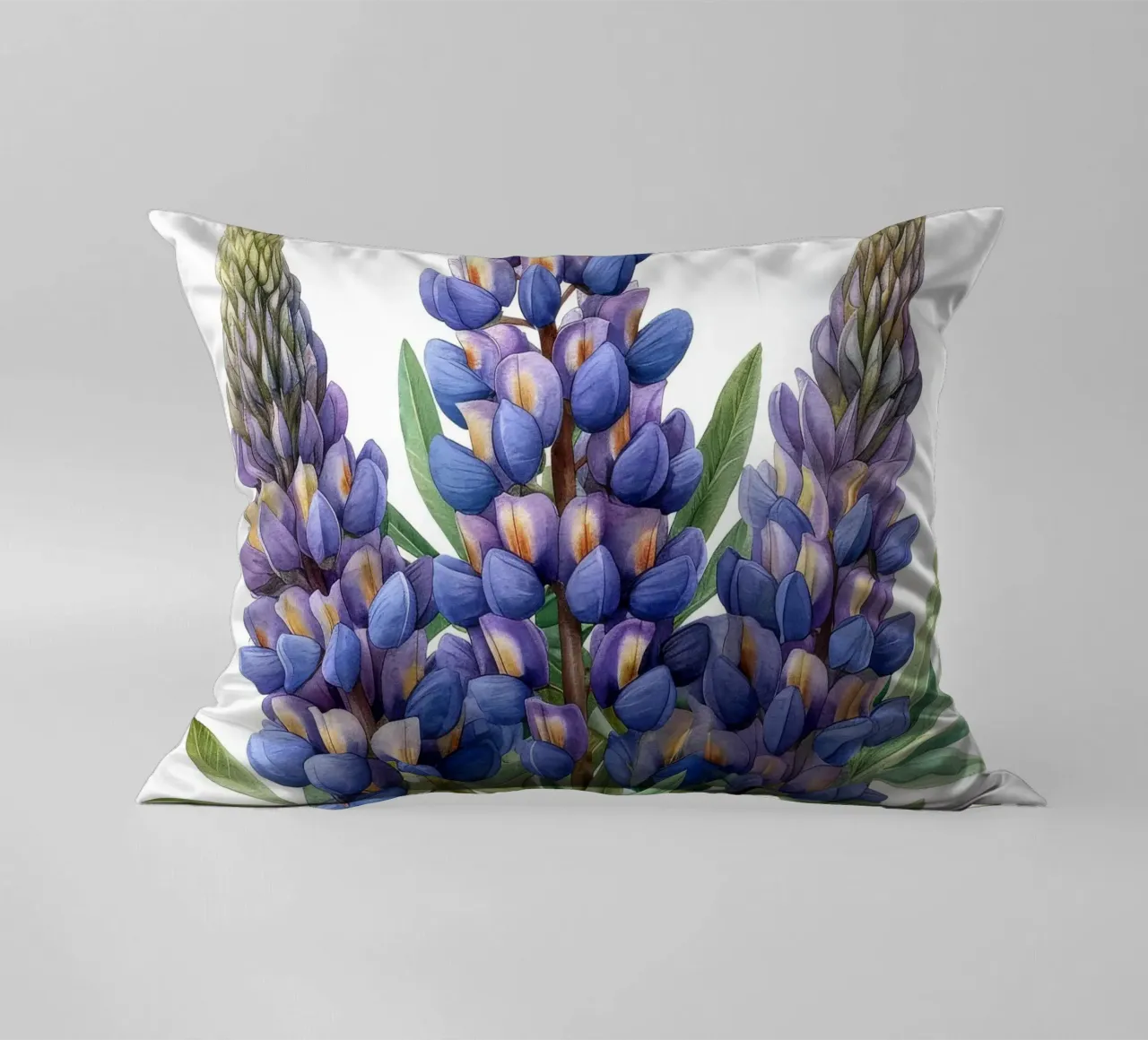 Fiore di lupino 2 cuscino da Bold Blooms